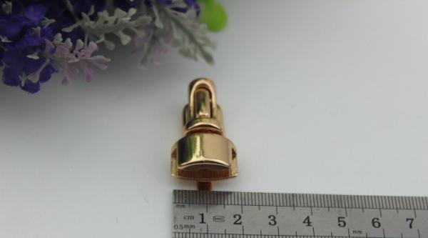 OEM factory nickel free zinc alloy hanging brush anti brass plating metal bag press push button lock