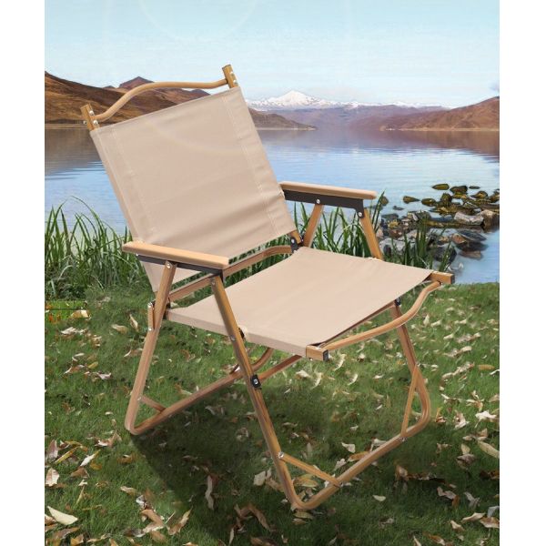 55cm Camping Outdoor Chairs Leisure Kermit Aluminum Folding Beach With Backpack
