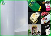 Polpa 100% de madeira do Virgin do papel de Couche do brilho da embalagem do rolo para fazer a etiqueta/etiqueta do vinho