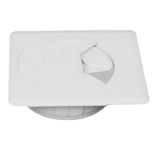 50mm Square Hole Cover for Cable Wire Furniture Hardware Accessory Part Component