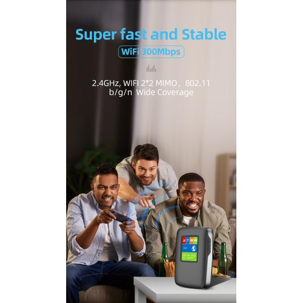 2700mAh-3000mAh 4G Lte MiFi Router 150Mbps 4G Mobile WiFi Hotspot 15 Devices With LCD Screen