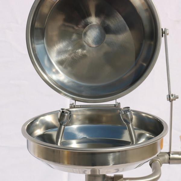 Wall-mounted  type stainless steel cover eye washer, eye wash station, auto open eye wash station