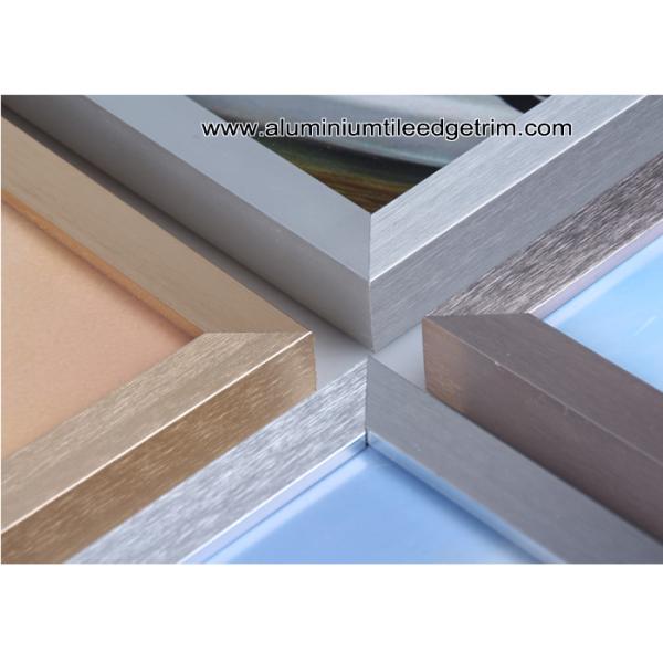 Brushed Black Aluminium Metal Picture Frames With 2 cm Flat Edge