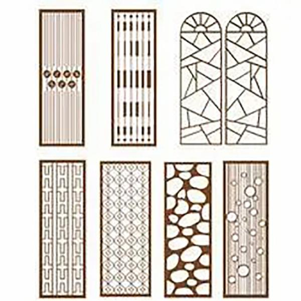 Garden Customized Corten Steel Perforated Panels Oem / Odm For Wall Decoration