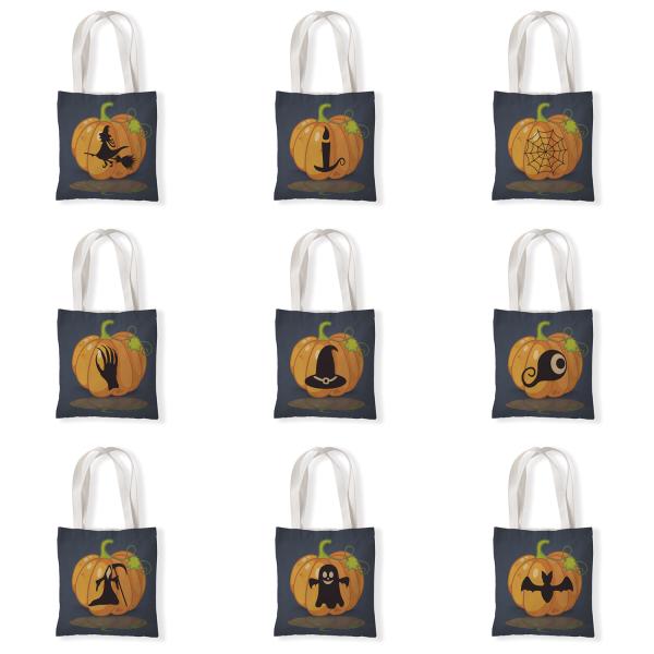 Magic Hat Pumpkin Grimace Ghost Child Halloween Gift Bag Unisex Trick or Treat Bucket