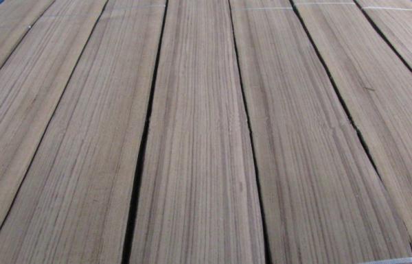 Folheado cortado amarelo 0.5mm naturais da teca para pavimentar