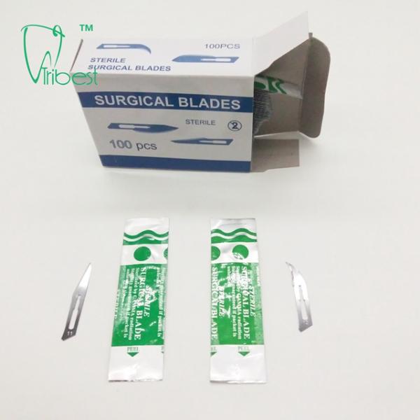 Sterile Disposable Surgical Blades , Carbon Steel Scalpel Blades