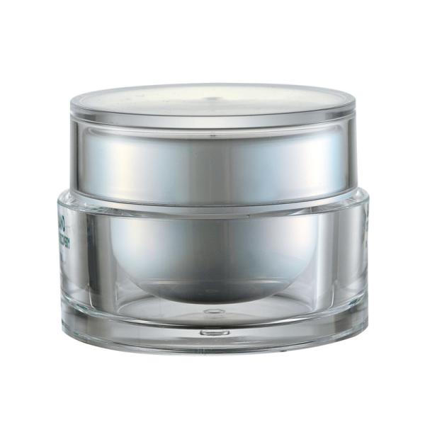 JL-JR804 15g 30g 50g Round Cream Jar PMMA Skin Care With Disc