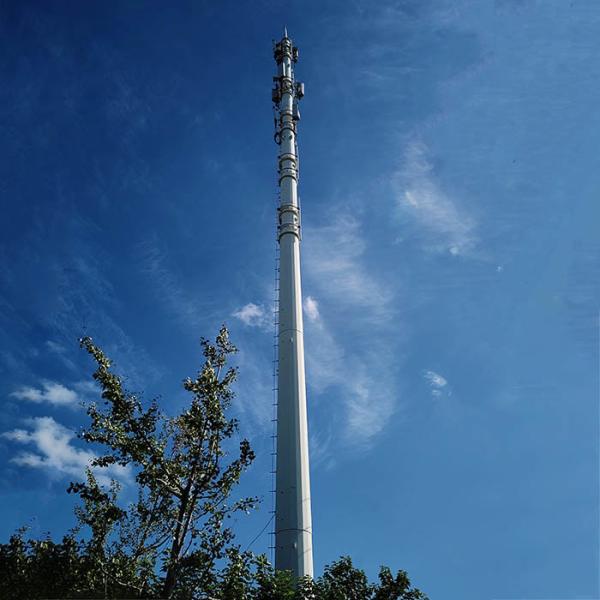 15m-60m Height Telecom Poles With 25m/s Wind Pressure Calculation