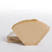 Filtre de café de papier jetable de papier filtre de café de vague de fond plat