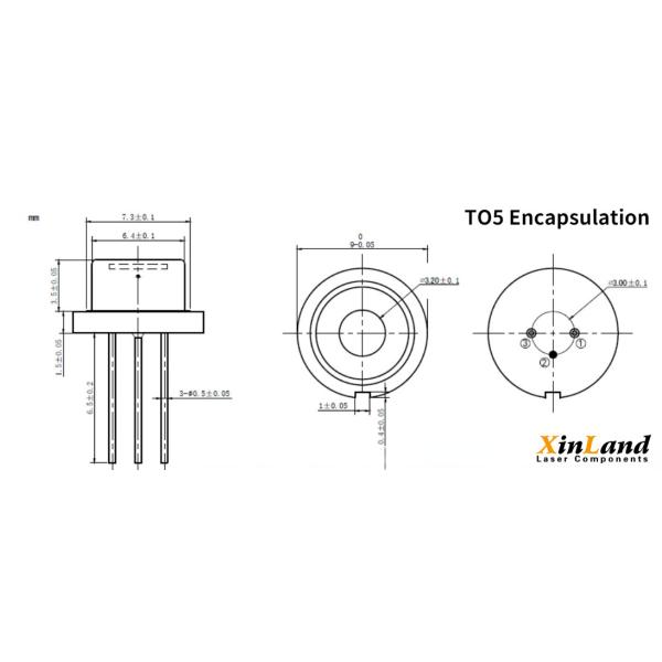 Пакет лазера TO18/TO5 лазерного диода 808nm 300mW/1W ультракрасный с лазерным диодом PD