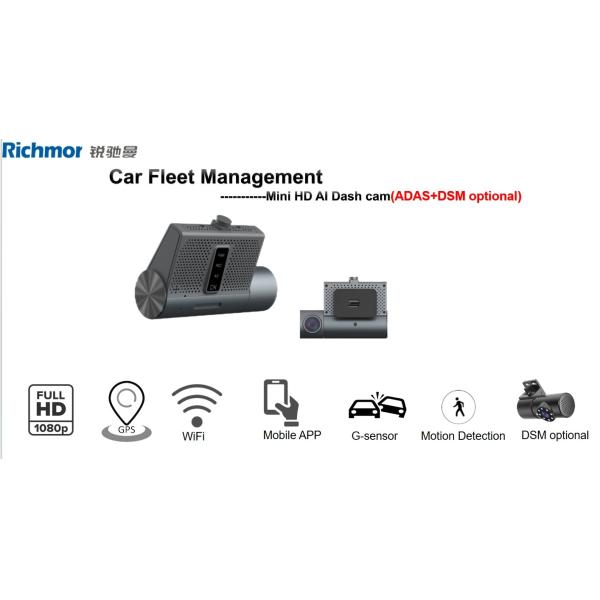 4G Dash Camera Dual Len 1080P Gravação de vídeo em tempo real DSM ADAS Mdvr System