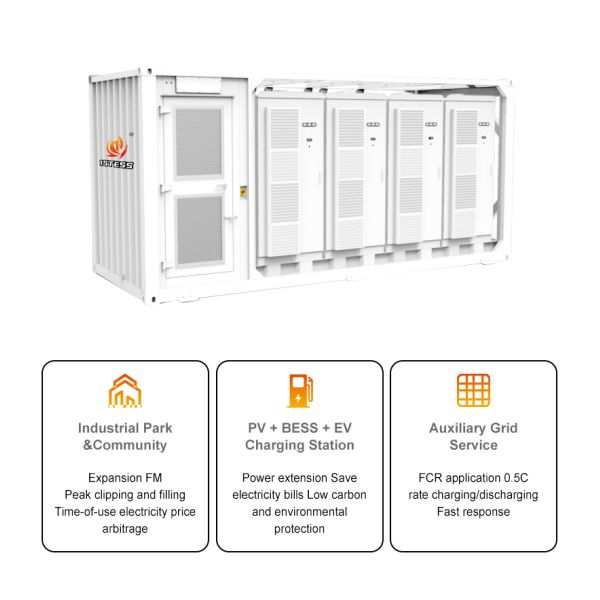 Container BESS Solar Battery Energy Storage Lithium System 1MWH LifePO4 Battery Energy Storage System Container