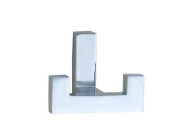 Silver Door Mounted Coat Hooks / Individual Wall Hooks Wear Resistance