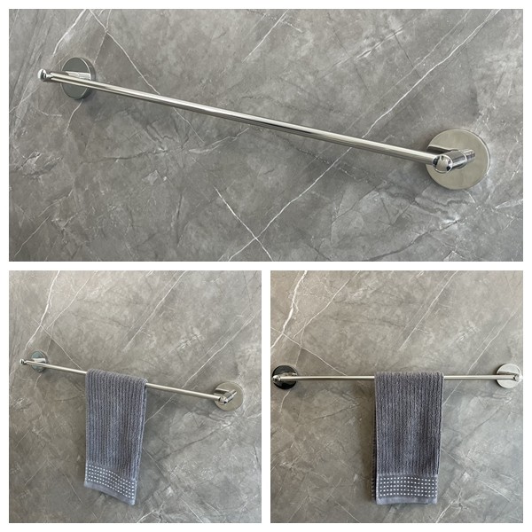 25 Inch Bathroom Towel Bars Rack Sus304 Wall Mount Polished Finish