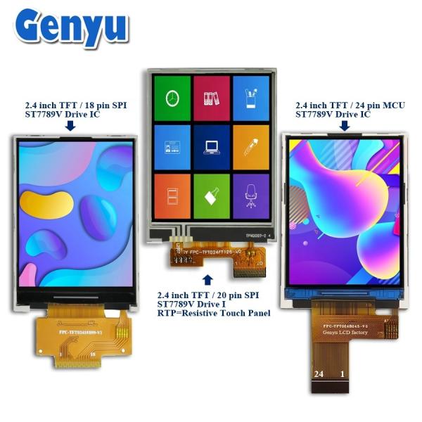 2.8 Inch TFT IPS LCD Display Device Meter Screen FPC Solder or Connector for FPC Connection