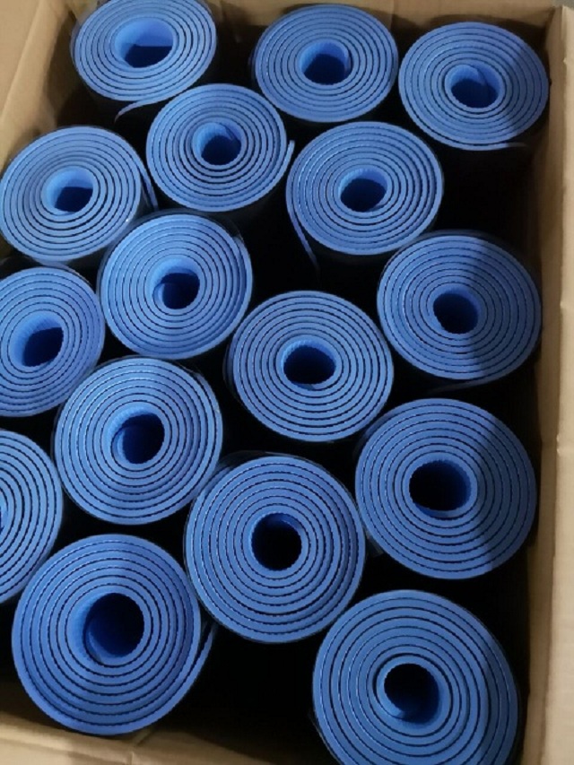 Factory support custom mats Grounding conductive PU leather grounding protecting body Yoga mat with earthing grounding cords