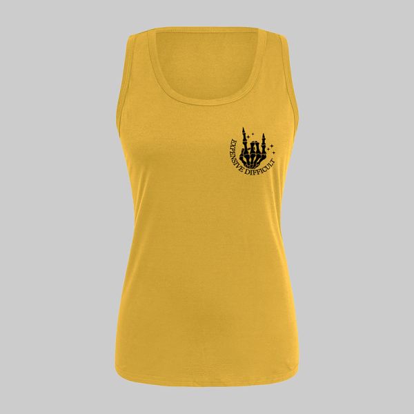 Custom Athletic Tank Tops Unisex Sleeveless Vest Ladies Ribbed Crop Top Custom Logo