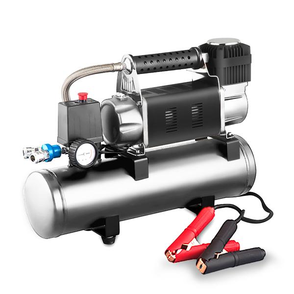 YANTU AM48 DC12V/24V 60MM Cylinder Air Compressor for Car Tires Max 160L/min 8L Tank