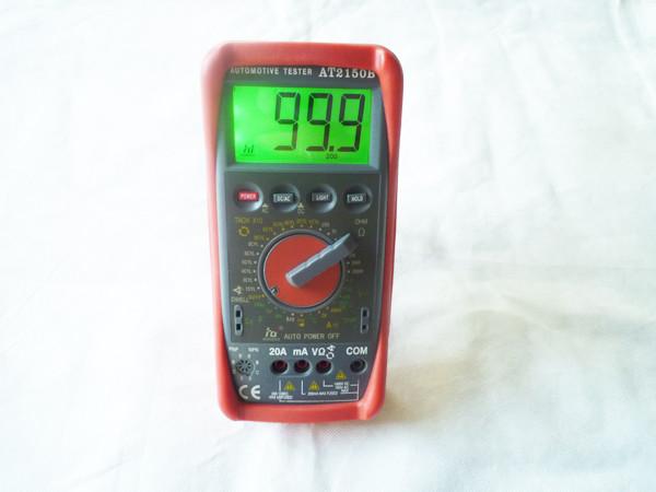 Duty Cycle  Digital Automotive Multimeter With Diode hFE Continuity Data Holds