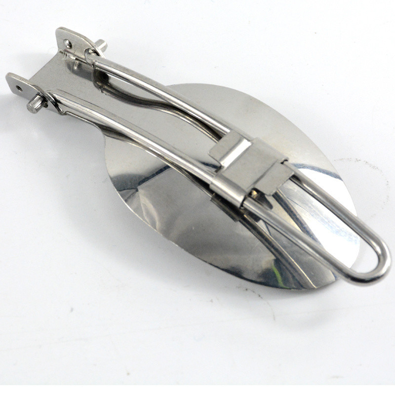 Stainless Steel Camping Dinnerware Set with Silver Cutlery Fork and Spoon Included
