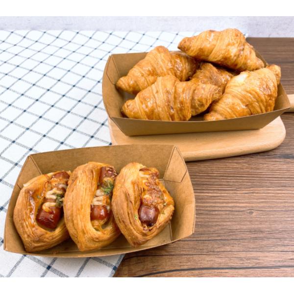 Poly petit pain enduit de papier d'emballage de catégorie comestible 300gsm 350gsm à la nourriture Tray Making