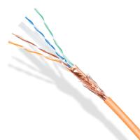 Cat6 oranges Lan Cable 4 appareillent le boitier nu d'en cuivre ou d'accès de CCA 1000ft