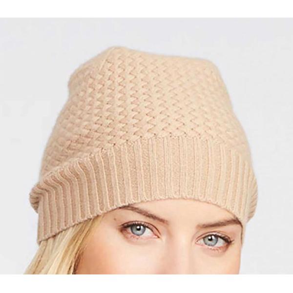 Women ' S Knitted Hat Scarf Gloves 100 % Cashmere Material Lattice Stitch