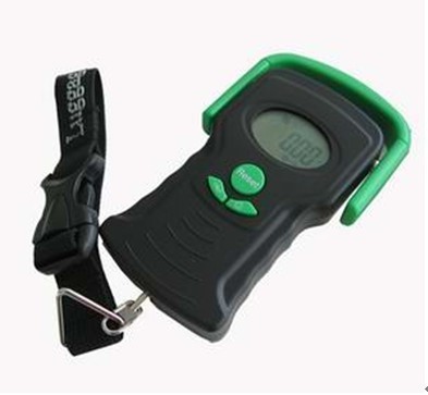 Plastic and stainless teel luggage hanging scale