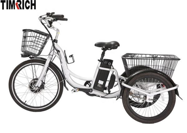 350 Watt Cargo Electric Battery Powered Bike 3 Wheels LCD Display TM-BGL-ET01