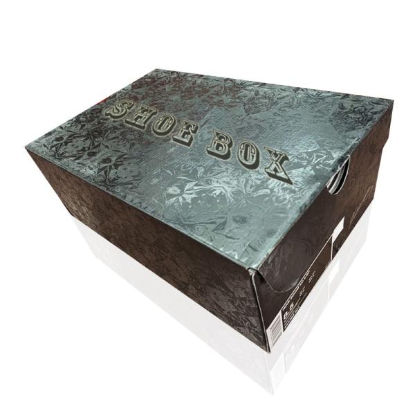 Kraft Packaging Black Shoe Corrugated Shipping Boxes Customized Printed Logo