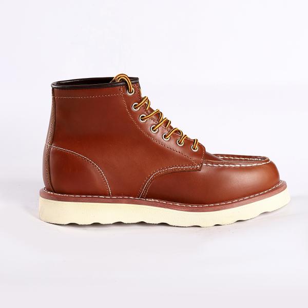 Lightweight Goodyear protection footwear with Lace-up Closure and EVA Sole Material RED Work Boots