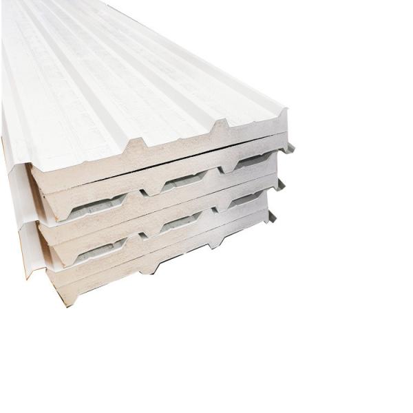 White PIR PU PUR Insulated Sandwich Roof Panels For Warehouse 1130mm Width