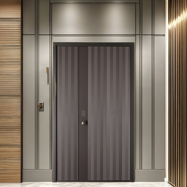 Modern Villa Security Door Anti Theft Finished Optional Doorbell