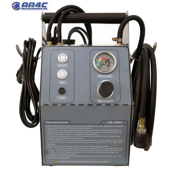 GB-500H Electric Brake Oil Replacement Machine with Adjustable Speed Positive Pressure Oil Change and Two Oil Drums