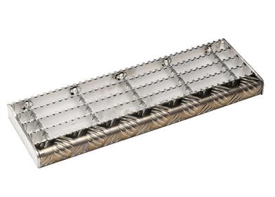 Placa quadriculado que cheira passos de escada de aço galvanizados 25mm x 3mm