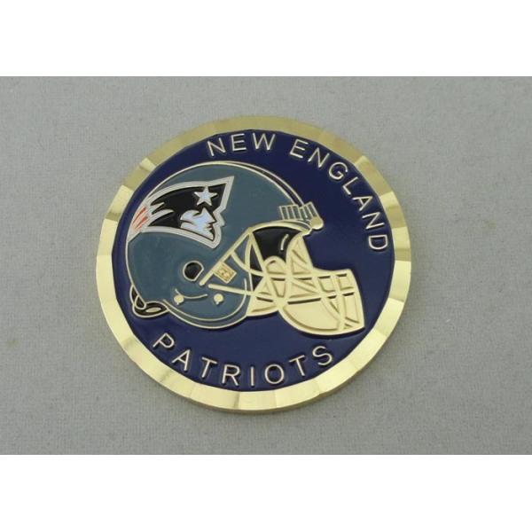 New England Patriots Personalized Coins With Soft Enamel 50.8mm Diameter