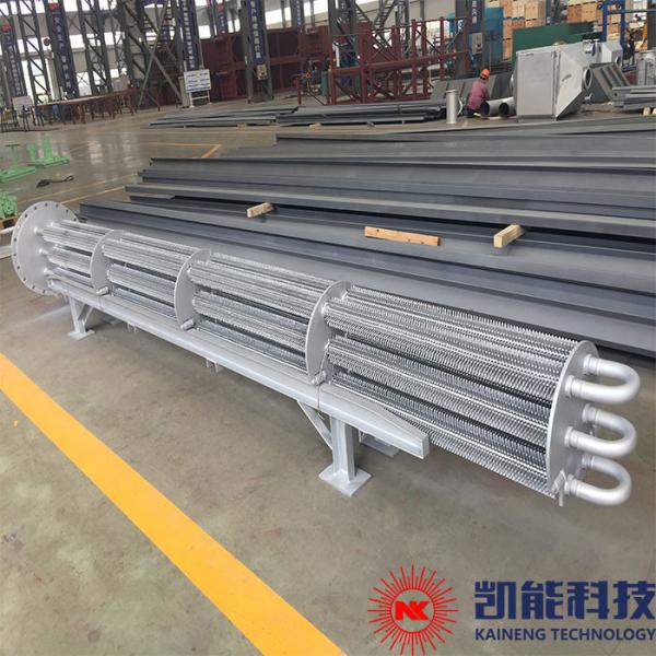 Pin Tube Oil Tank Heater / Heavy Duty Marine Boiler Oil Heater Horizontal