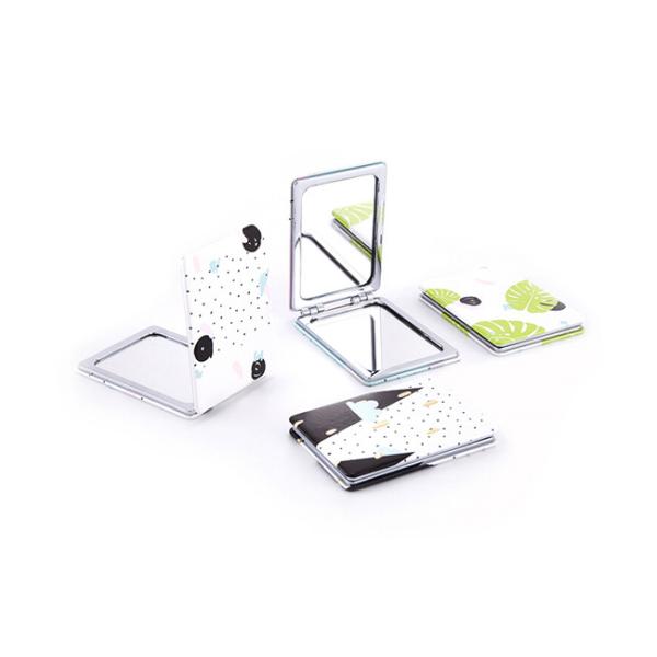 Logo pliable mignon d'impression de cadeau de souvenir de miroir cosmétique de poche de rectangle