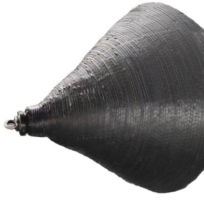 Black Inflatable Ship Launching Airbags Cylindrical Underwater Salvage Air Lift Bags
