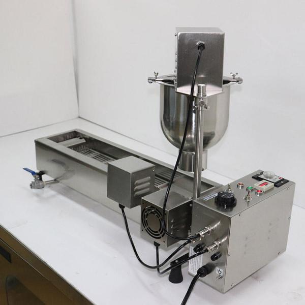 Fileira de cozimento comercial Mini Donut Machine automático da maquinaria do petisco do equipamento única