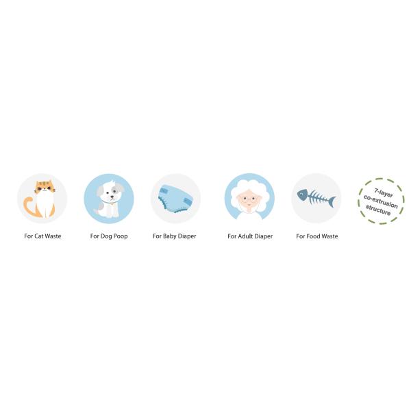 Отход любимца барьера доказательства запаха высокий кладет в мешки для пеленки