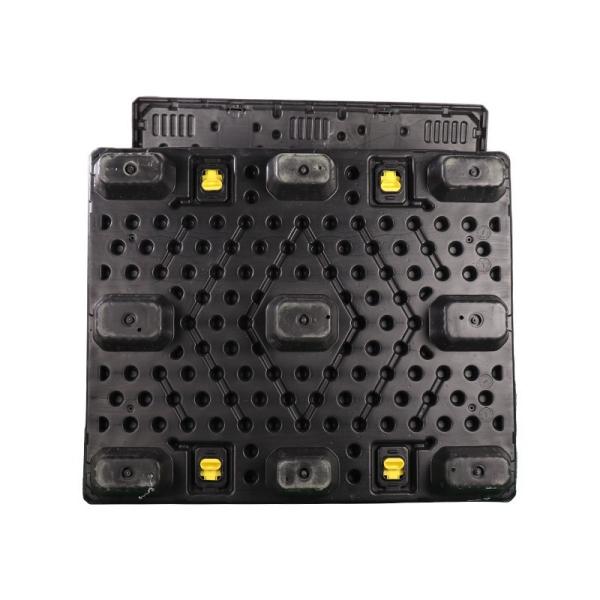 10L Capacity Collapsible Plastic Crate Customized Pallet Plastic Box Blue