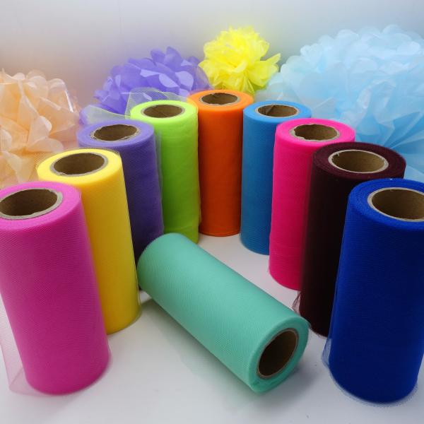 Multicolor Organza Material Roll for Decoration 9gsm