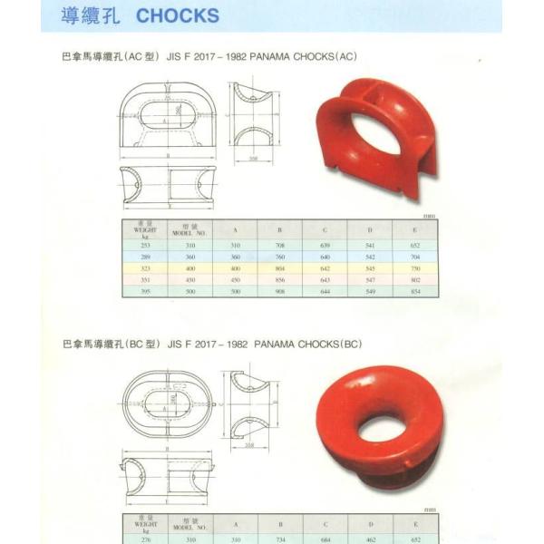 Stainless Steel Panama Mooring Components / Marine Chocks With Sandblasting Surface