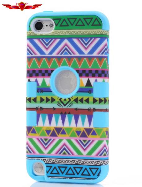 ABS+Silicone Ipod Touch5 Protector Cover Cases Multi Color With packages