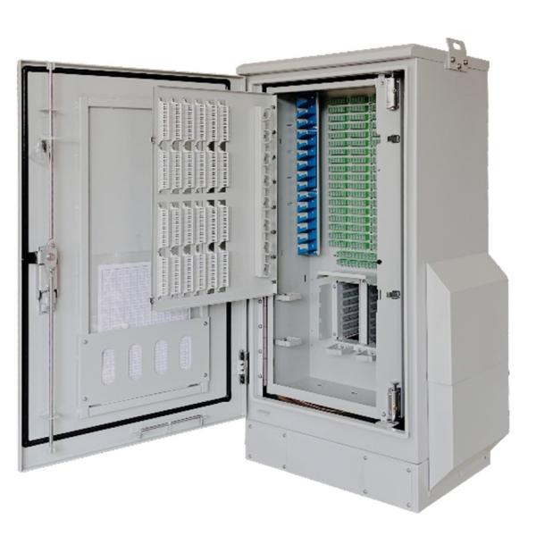 高容量 192 通りを通過 14 PLC スプリッターモジュールを持つ事前割り当てられた FDH キャビネット
