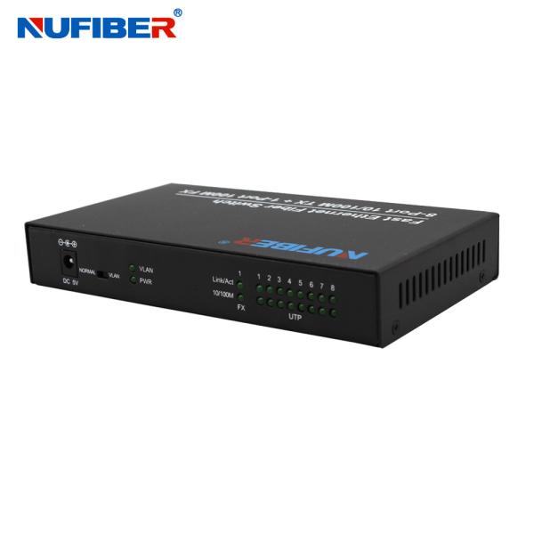 10/100M 8 Port RJ45 1 Fiber Port Dual Fiber MM 1310nm 2km Optical Fiber Ethernet Switch NF-M108C