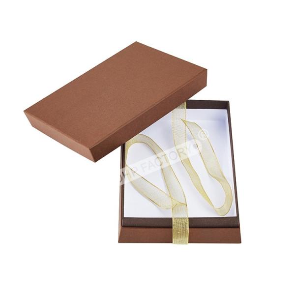 Stylish  Chocolate Gift Boxes With Ribbon Handle And Lid Easy Carrying