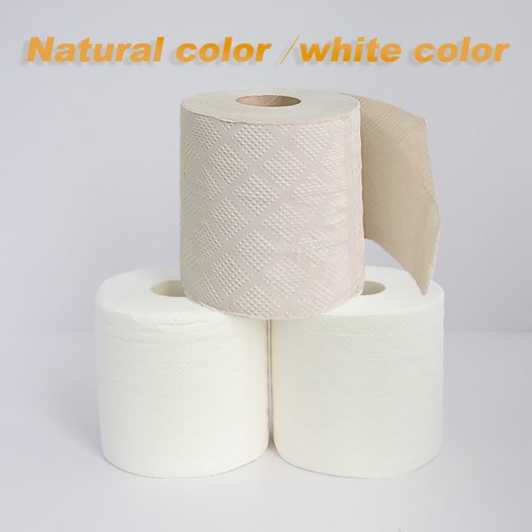 Factory Customized Eco-friendly 4ply Soft Bamboo Toilet Tissue Rolls with Custom Logo Packaging